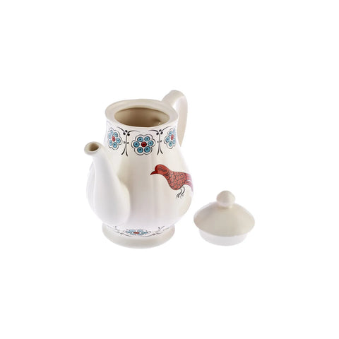 Karaca Paye Seljuk Collection Porcelain Turkish Teapot, 965ml, Multi