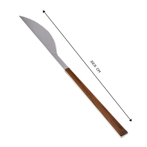 Karaca Salzburg Stainless Steel Table Knife, 22.5cm, Brown