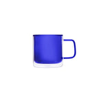 Karaca Pia Double Wall Glass Mug, 280ml, Blue