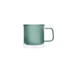 Karaca Pia Double Wall Glass Mug, 280ml, Green