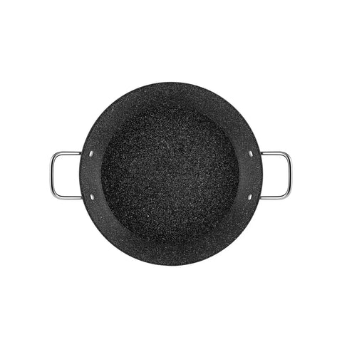 Karaca Love of Kitchen Biogranite Induction Paella Pan, 30cm, Black