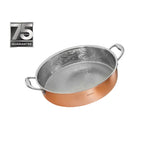 Karaca 3Ply PowerSteel Copper Shallow Casserole with Lid, 2.7L, Copper