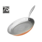 Karaca 3Ply PowerSteel Copper Frying Pan, 2.6L, Copper