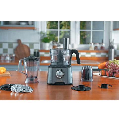 Karaca Mastermaid Power Multifunctional 10 in 1 Food Processor Set, 2000W, 1.5L, Galaxy Grey