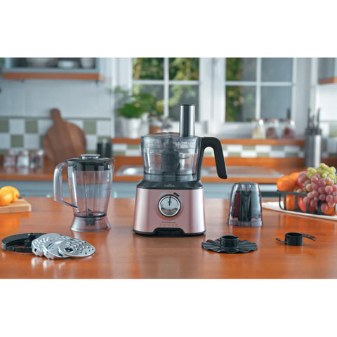 Karaca Mastermaid Power Multifunctional 10 in 1 Food Processor Set, 2000W, 1.5L, Rose Gold