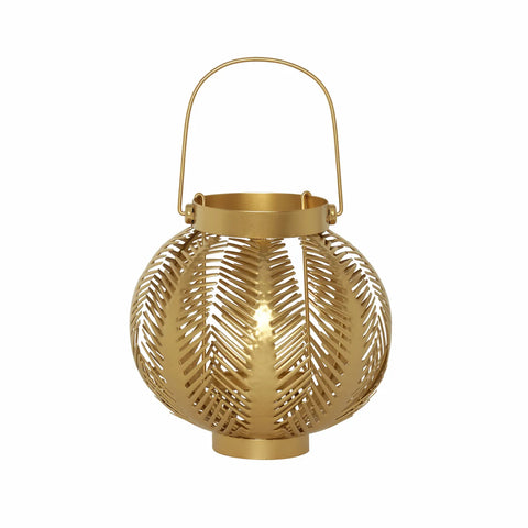 Karaca Home Leaf Lantern, 20cmx19cm, Gold