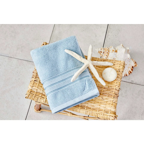 Nautica Home Ocean 100% Turkish Cotton Hand Towel, 50cmx100cm, Aqua