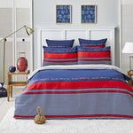 Nautica Drifting 100% Turkish Cotton Duvet Cover Set, Double, 200cmx200cm, Navy Blue Multi