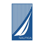 Nautica Home Stripe J 100% Turkish Cotton Beach Towel, 90cmx180cm, Blue