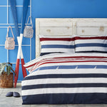 Nautica Finn 100% Turkish Cotton Duvet Cover Set, King, 230cmx220cm, Multi