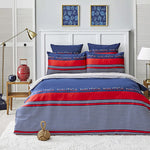 Nautica Drifting 100% Turkish Cotton Duvet Cover Set, King, 230cmx220cm, Navy Blue Multi