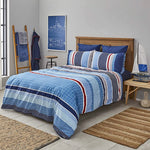 Nautica Spinning 100% Turkish Cotton Duvet Cover Set, Double, 200cmx200cm, Blue Multi