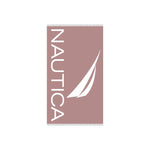 Nautica Home J Logo 100% Turkish Cotton Peshtemal Towel, 100cmx170cm, Pink