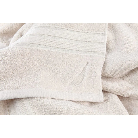 Nautica Home Ocean 100% Turkish Cotton Hand Towel, 50cmx100cm, Pearl