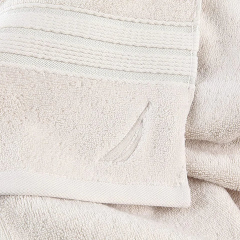 Nautica Home Ocean 100% Turkish Cotton Bath Towel, 70cmx140cm, Pearl