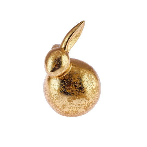 Karaca Easter Decorative Rabbit Trinket, 13cm, Gold