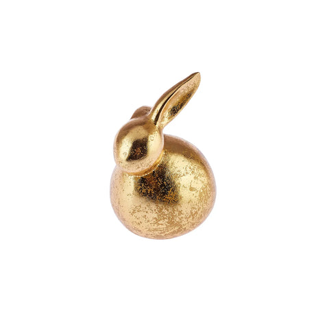 Karaca Easter Decorative Rabbit Trinket, 11cm, Gold