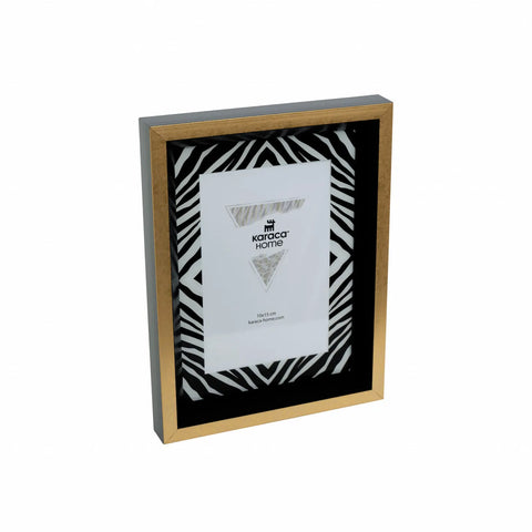 Karaca Home Wild Touch Zebra Photo Frame, Gold