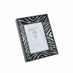 Karaca Home Wild Touch Zebra Photo Frame, Black