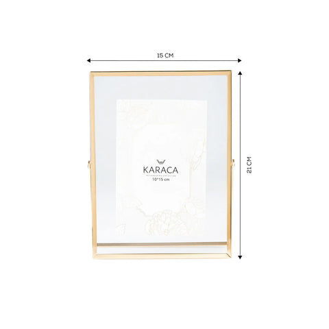 Karaca Magic Photo Frame, 15cmx21cm, Gold