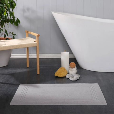 Karaca Home 100 Turkish Cotton Bath Mat 50cmx80cm Grey