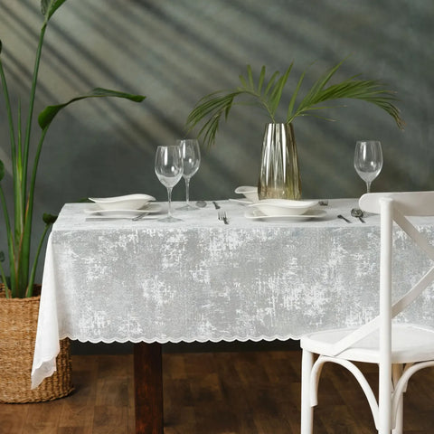 Karaca Home Recycle Tablecloth, 145cmx200cm, Ecru