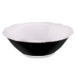 Karaca Romantic Porcelain CerealSoup Bowl, 14cm, Black White