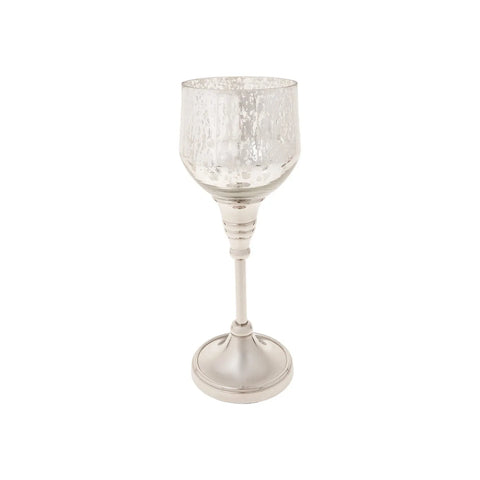 Karaca Lucca Tealight Candlestick, 24.75cm, Silver