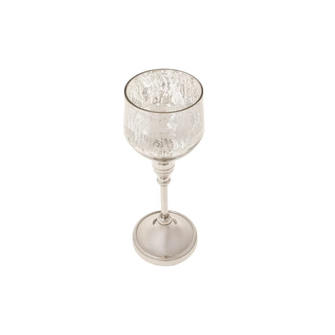 Karaca Lucca Tealight Candlestick, 24.75cm, Silver