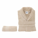 Karaca Home Defy 100% Turkish Cotton Bathrobe Set, XLarge XXLarge, Beige