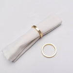 Karaca Home Lana Napkin Ring Set, 2 Piece, 4.7cmx0.7cm, Gold