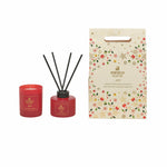 Karaca Home Joy Reed Diffuser and Scented Candle Gift Set, Red Multi