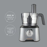 Karaca Mastermaid Power Multifunctional 10 in 1 Food Processor Set, 2000W, 1.5L, Galaxy Grey