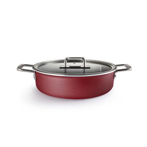 Karaca Mastermaid BioDiamond 9-Piece Non-Stick Cookware Set, Imperial Red Silver