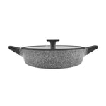 Karaca Serra Biogranite Induction Stockpot with Lid, 28cm, Grey