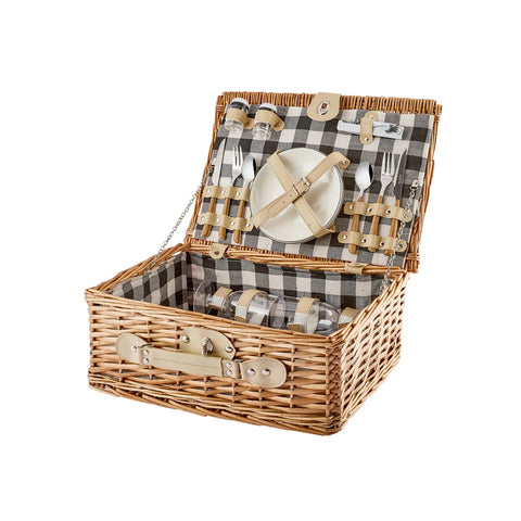 Karaca Wicker Picnic Basket, 40cm, Brown Multi