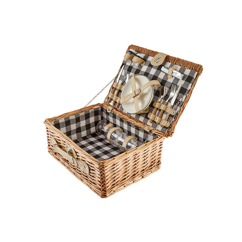 Karaca Wicker Picnic Basket, 40cm, Brown Multi