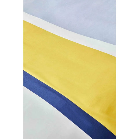 Nautica Bold 100% Turkish Cotton Duvet Cover Set, Double, 200cmx200cm, Yellow Multi