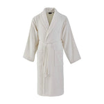 Nautica Home Crew 100% Turkish Cotton Bathrobe, Small, Ivory