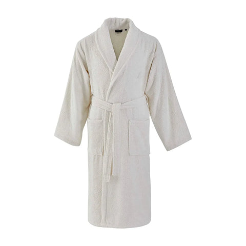 Nautica Home Crew 100% Turkish Cotton Bathrobe, Small, Ivory