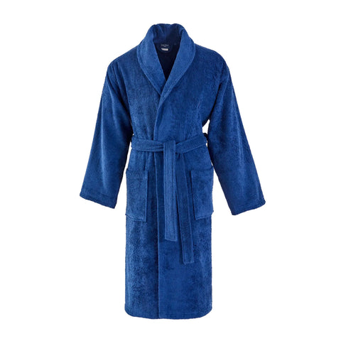 Nautica Home Crew 100% Turkish Cotton Bathrobe, Large, Navy Blue