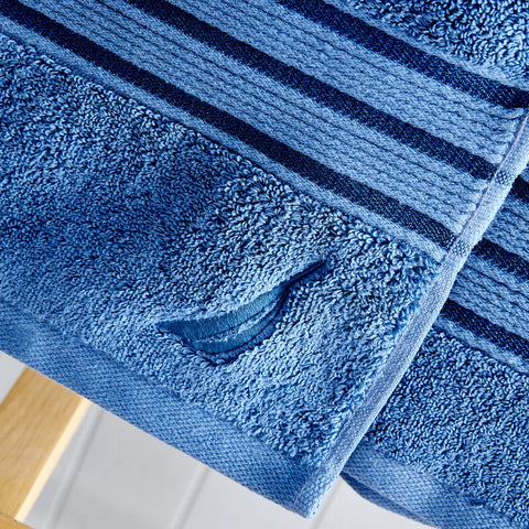 Nautica Home Ocean 100% Turkish Cotton Bath Towel, 70cmx140cm, Azure