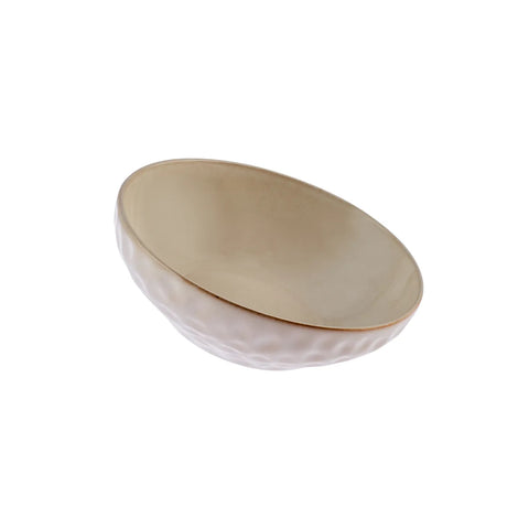 Karaca Aria Reactive Glaze Serving Bowl, 27cm, Beige