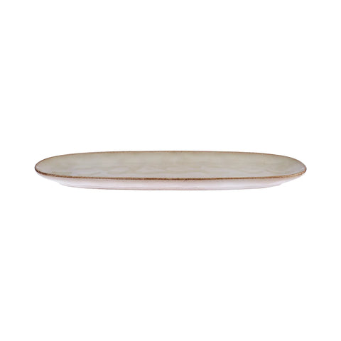 Karaca Aria Reactive Glaze Serving Platter, 38cm, Beige