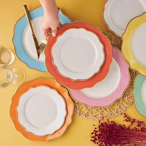 Karaca Rainbow 12 Piece Porcelain Dinner Set for 6 People, Multi