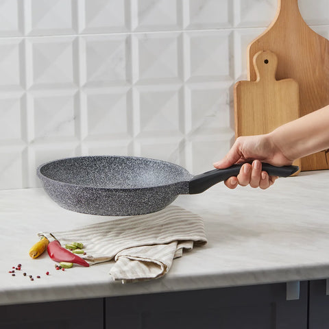 Karaca Serra Biogranite Induction Frying Pan, 26cm, Grey