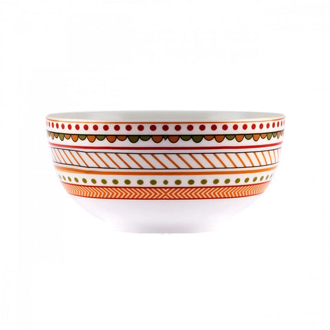 Karaca X Arslantepe Porcelain Cereal Soup Bowl, 14cm, White Multi