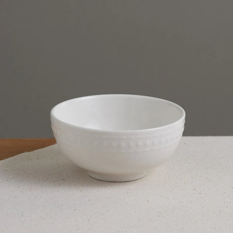 Karaca Mina Porcelain Snack Bowl, 12cm, White