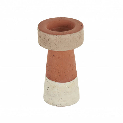 Karaca Home Simple Ceramic Tealight Candlestick, 12.7cm, Multi