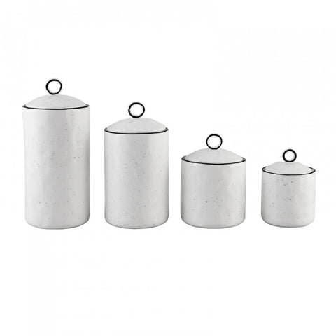 Karaca Lina 4 Piece Porcelain Spice Jar Set, Multi